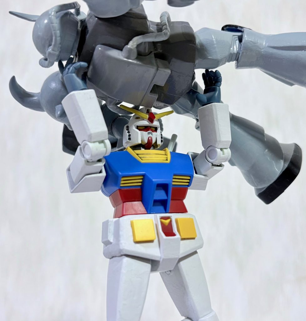 こういったシーンも旧キットだからこそ映える(gandam-hand2)