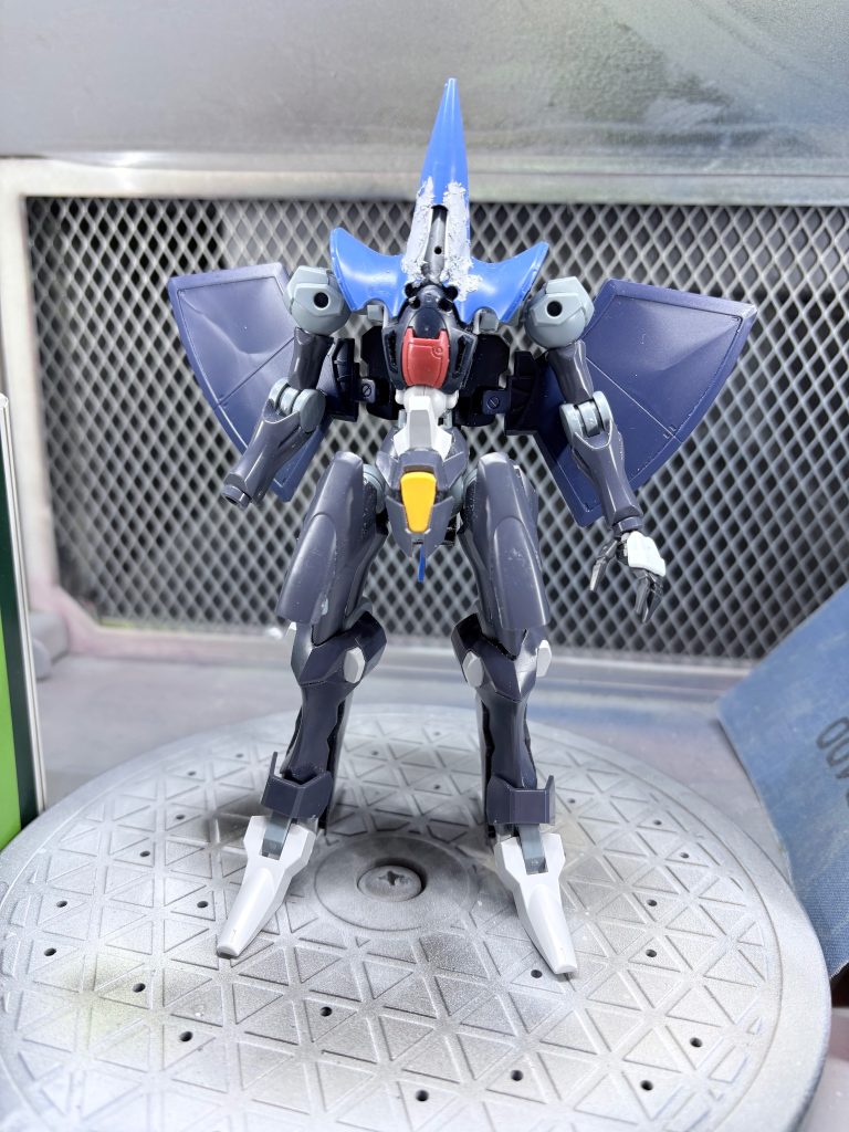 とりあえず全体のプロポーションを見ている状態ここから試行錯誤して作成しています。