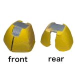 工程イメージ・紙型をプラ板で補強してパテで盛り盛り〜・後にマスキングテープで覆っ[…]