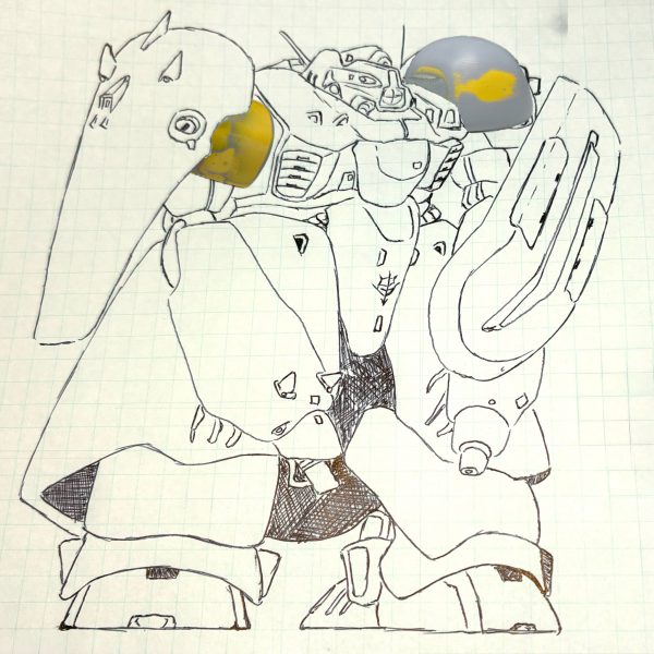 左右肩アーマー制作途中経過