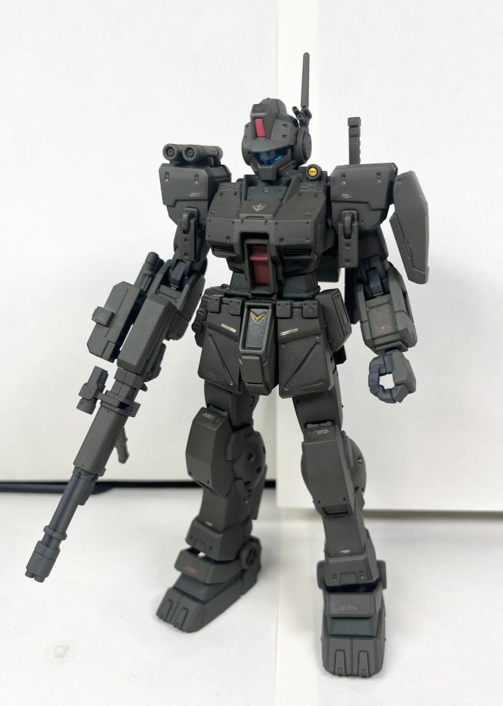 メインカラーはタミヤのダークグリーン(ドイツ空軍)で塗装してます。ウェザリングを盛大に失敗したので、本来より暗めの色になっちゃった。