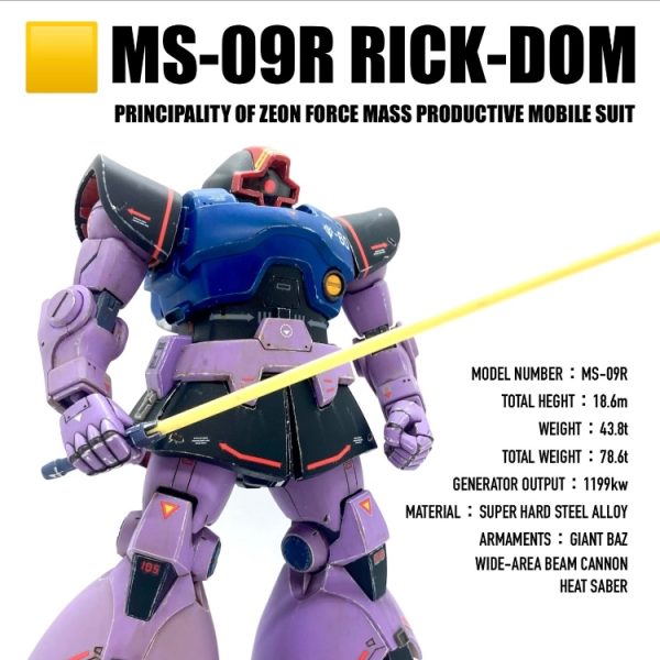 1/144  MS-09R RICK-DOM