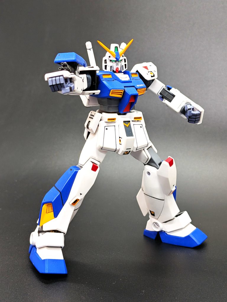 ガンダムNT-1 筆塗り部分塗装で普通に作ったのに…カッコよすぎる