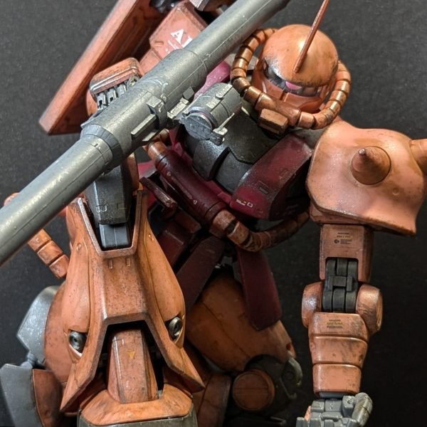 シャア専用ザクVer.2.0(成型色ウェザリング)