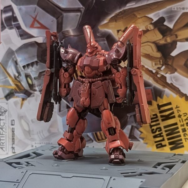 エアブラシのメイン塗装終わって試しに組んでみたんですが、なんかめっちゃマラサイ🤔シャア専用のはずが…😇😂✨