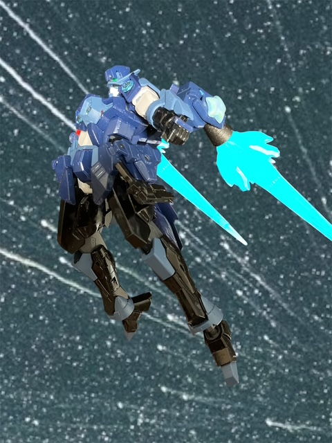 バックパックのサブアーム付フレキシブルバーニア。実はアデル・ペッパー作成で余ったアデルの肩にm.s.gバーニアノズルを使ってミキシングw