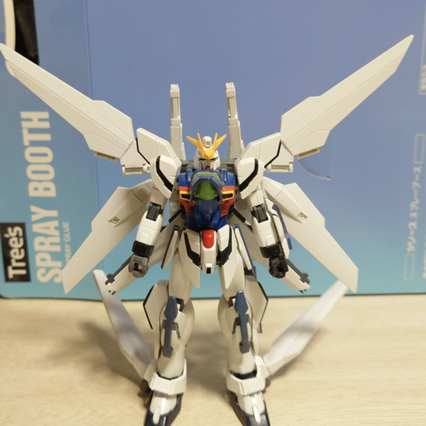 ビルドファイターズHGガンダムx魔王にがっかりしたので作っていたのですが、お蔵入りになっていました。機体コンセプトはガロードとティファの専用機！コクピットは大きめにして複座仕様！足首に付いているリフレクターはリフレクターファンネルとして射出する( 製作途中)ノーマル形態がXの文字に見える形態、リフレクターを回転させ飛行形態、ディバイダーも装着可能、サテライトシステム使用時の3形態！足首に付いているリフレクターを使ってホバーモードも付け足したいなぁ〜とっ、考え中🤔装備 &nbsp; &nbsp;　　 &nbsp; &nbsp; &nbsp; &nbsp; &nbsp; &nbsp; &nbsp; &nbsp; &nbsp; &nbsp; &nbsp; &nbsp; &nbsp; &nbsp; &nbsp; &nbsp; &nbsp; &nbsp; &nbsp; &nbsp; &nbsp; &nbsp; &nbsp; &nbsp; &nbsp; &nbsp; &nbsp; &nbsp; &nbsp; &nbsp; &nbsp; &nbsp; &nbsp; &nbsp; &nbsp; &nbsp; &nbsp; シールドバスターライフル×2 &nbsp; &nbsp; &nbsp; &nbsp; &nbsp; &nbsp;　　 &nbsp; &nbsp; &nbsp; &nbsp; &nbsp; &nbsp; &nbsp; &nbsp; &nbsp; &nbsp;　大型ビームソード×2 &nbsp; &nbsp; &nbsp; &nbsp; &nbsp; &nbsp; &nbsp; &nbsp; &nbsp; &nbsp; &nbsp; &nbsp; &nbsp; &nbsp; &nbsp; &nbsp; &nbsp; &nbsp; &nbsp; &nbsp; &nbsp; &nbsp; &nbsp; &nbsp; &nbsp; &nbsp;　　　　　頭部バルカン　　　　　　　　　　　　　　　　　　　　ブレストバルカン　　　　　　　　　　　　　　　　ディバイダー　　　　　　　　　　　　　　　　　　サテライトキャノン×2 &nbsp; &nbsp; &nbsp; &nbsp; &nbsp; &nbsp; &nbsp; &nbsp; &nbsp; &nbsp; &nbsp; &nbsp; &nbsp;　 &nbsp; &nbsp; &nbsp; &nbsp; &nbsp; &nbsp; &nbsp; &nbsp; &nbsp; &nbsp; &nbsp; リフレクターファンネル×4 &nbsp; &nbsp; &nbsp; &nbsp; &nbsp; &nbsp; &nbsp; &nbsp; &nbsp; &nbsp; &nbsp;　 &nbsp; &nbsp; &nbsp; &nbsp; &nbsp; &nbsp; &nbsp; &nbsp; &nbsp; ビームシールド？ビームシールドの作り方が分からないので苦戦中、今年中に完成頑張ります。祝ガンダムx30周年（2枚目）