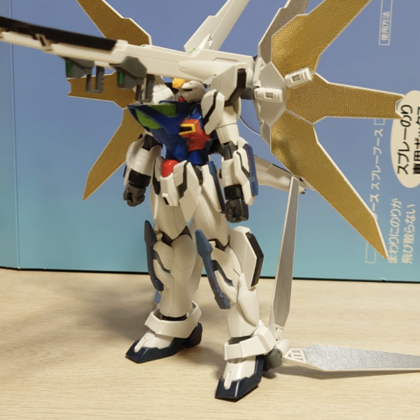ビルドファイターズHGガンダムx魔王にがっかりしたので作っていたのですが、お蔵入りになっていました。機体コンセプトはガロードとティファの専用機！コクピットは大きめにして複座仕様！足首に付いているリフレクターはリフレクターファンネルとして射出する( 製作途中)ノーマル形態がXの文字に見える形態、リフレクターを回転させ飛行形態、ディバイダーも装着可能、サテライトシステム使用時の3形態！足首に付いているリフレクターを使ってホバーモードも付け足したいなぁ〜とっ、考え中🤔装備 &nbsp; &nbsp;　　 &nbsp; &nbsp; &nbsp; &nbsp; &nbsp; &nbsp; &nbsp; &nbsp; &nbsp; &nbsp; &nbsp; &nbsp; &nbsp; &nbsp; &nbsp; &nbsp; &nbsp; &nbsp; &nbsp; &nbsp; &nbsp; &nbsp; &nbsp; &nbsp; &nbsp; &nbsp; &nbsp; &nbsp; &nbsp; &nbsp; &nbsp; &nbsp; &nbsp; &nbsp; &nbsp; &nbsp; &nbsp; シールドバスターライフル×2 &nbsp; &nbsp; &nbsp; &nbsp; &nbsp; &nbsp;　　 &nbsp; &nbsp; &nbsp; &nbsp; &nbsp; &nbsp; &nbsp; &nbsp; &nbsp; &nbsp;　大型ビームソード×2 &nbsp; &nbsp; &nbsp; &nbsp; &nbsp; &nbsp; &nbsp; &nbsp; &nbsp; &nbsp; &nbsp; &nbsp; &nbsp; &nbsp; &nbsp; &nbsp; &nbsp; &nbsp; &nbsp; &nbsp; &nbsp; &nbsp; &nbsp; &nbsp; &nbsp; &nbsp;　　　　　頭部バルカン　　　　　　　　　　　　　　　　　　　　ブレストバルカン　　　　　　　　　　　　　　　　ディバイダー　　　　　　　　　　　　　　　　　　サテライトキャノン×2 &nbsp; &nbsp; &nbsp; &nbsp; &nbsp; &nbsp; &nbsp; &nbsp; &nbsp; &nbsp; &nbsp; &nbsp; &nbsp;　 &nbsp; &nbsp; &nbsp; &nbsp; &nbsp; &nbsp; &nbsp; &nbsp; &nbsp; &nbsp; &nbsp; リフレクターファンネル×4 &nbsp; &nbsp; &nbsp; &nbsp; &nbsp; &nbsp; &nbsp; &nbsp; &nbsp; &nbsp; &nbsp;　 &nbsp; &nbsp; &nbsp; &nbsp; &nbsp; &nbsp; &nbsp; &nbsp; &nbsp; ビームシールド？ビームシールドの作り方が分からないので苦戦中、今年中に完成頑張ります。祝ガンダムx30周年（3枚目）