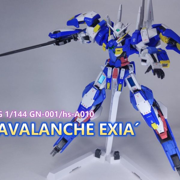 HG 1/144 アヴァランチエクシアダッシュの塗装済完成品をヤフオクに出品しました！