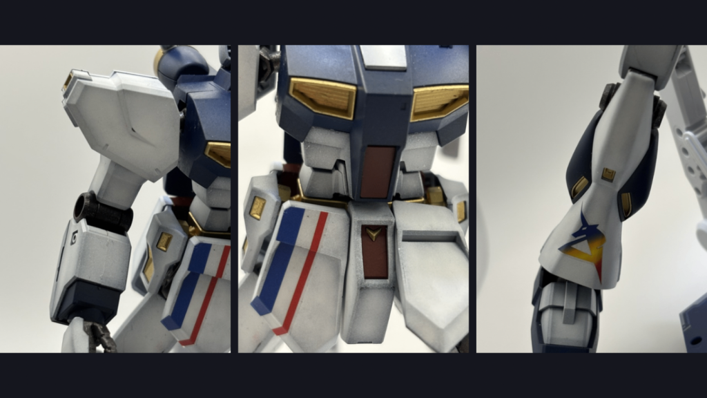 各部位グラデーションの具合はこんな感じです。写真では分かりづらいですが直に見るとうっすらグラデーションがかかっています。初めてにしては上出来だと自分を褒めまくってますwてかグラデ塗装楽しい！ハマりそうです。