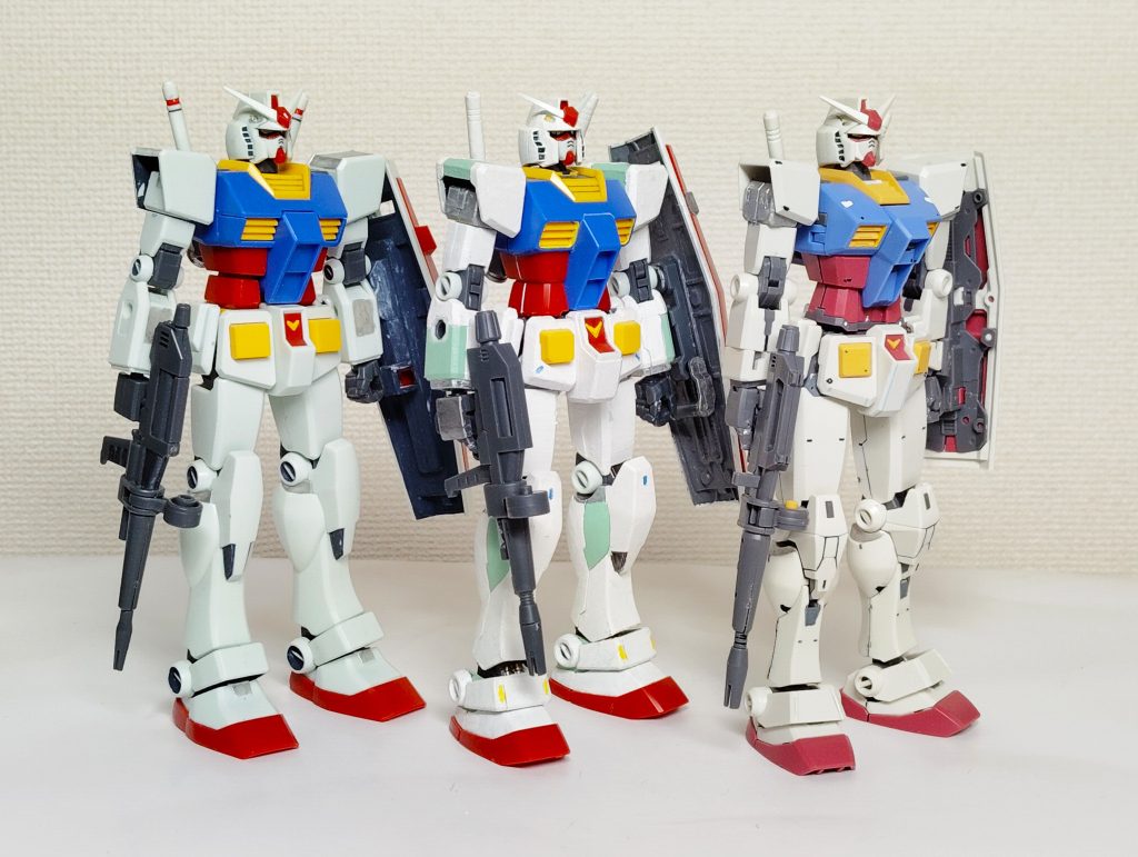 胸板はビヨンドグローバルが一番厚い。やはりエアリアル然としたオッパイっぽく突き出てる。もしかしてパイロットはアムロ・ナミエか？