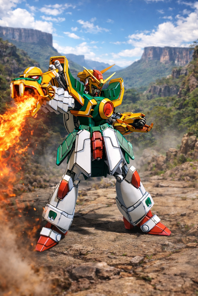 ドラゴンガンダムアニメ塗り