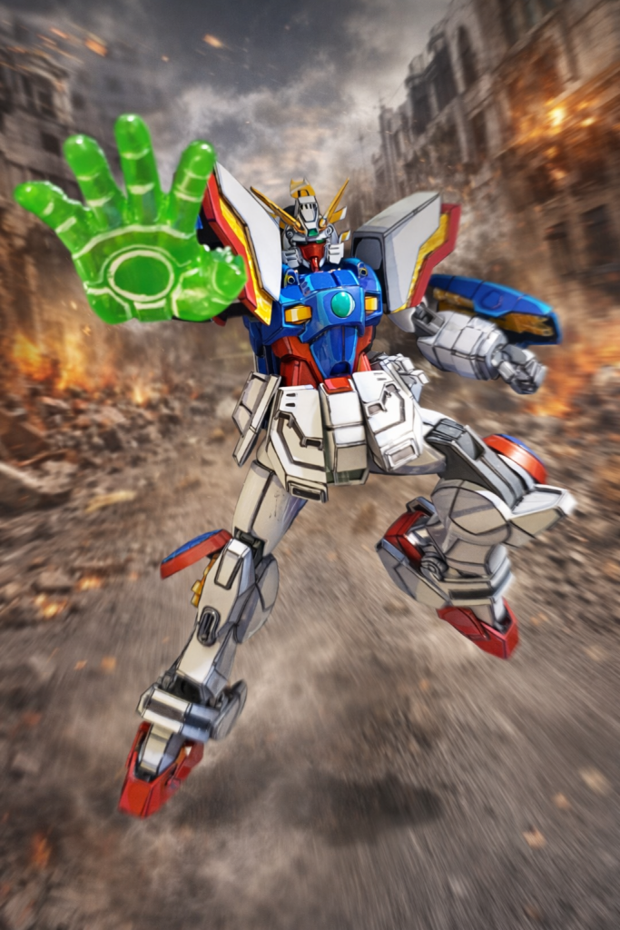 シャイニングガンダムアニメ塗り