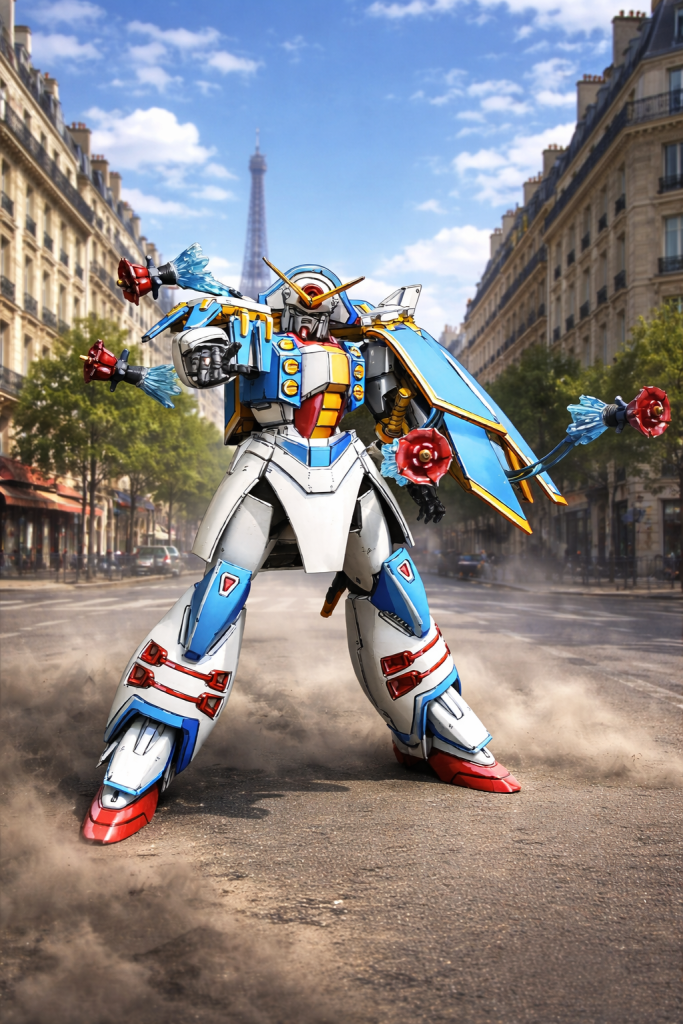 ガンダムローズアニメ塗り
