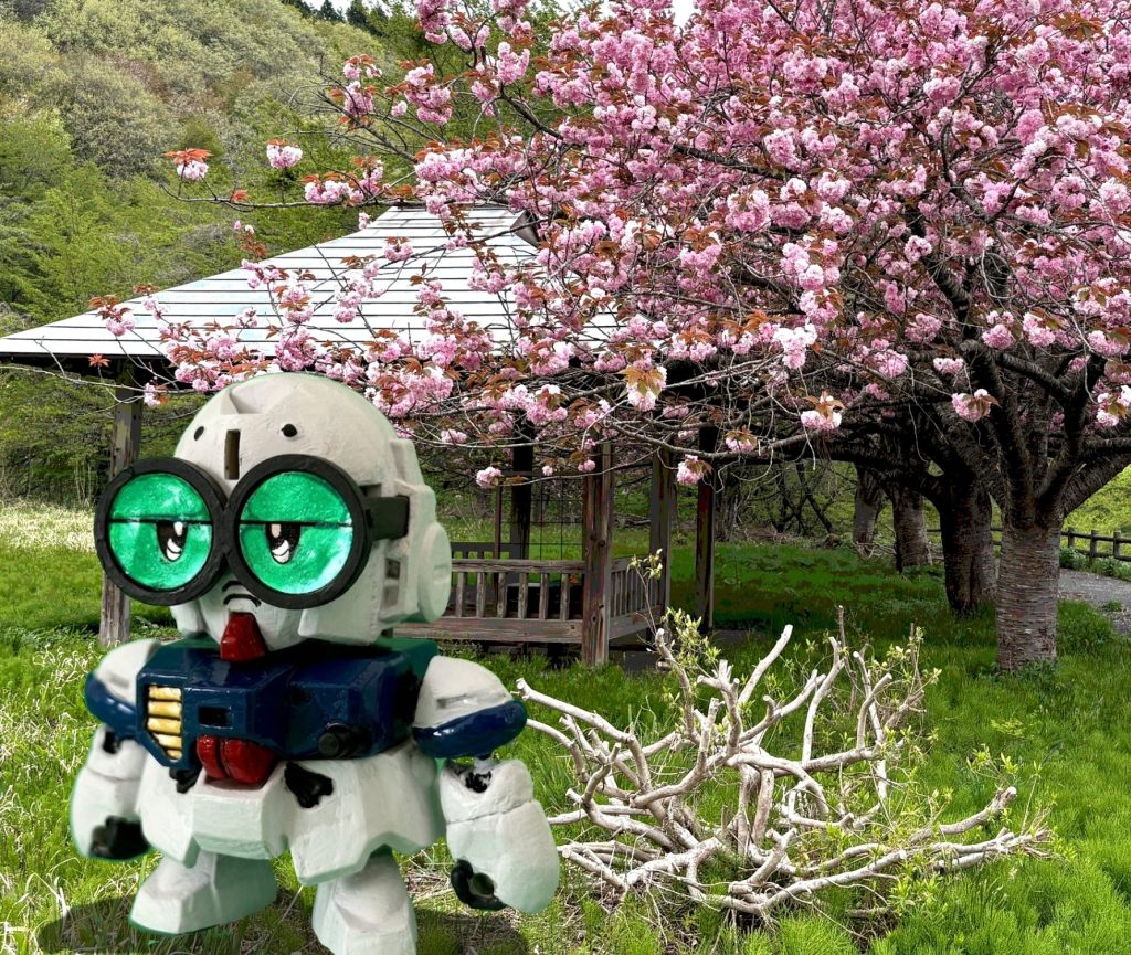 撮影した当日はあいにくの曇り空だったが、ハッちゃんには合ってるかも(gundam-kao6)ハッちゃん「つーか晴れた日の写真使って合成してyo・・・」