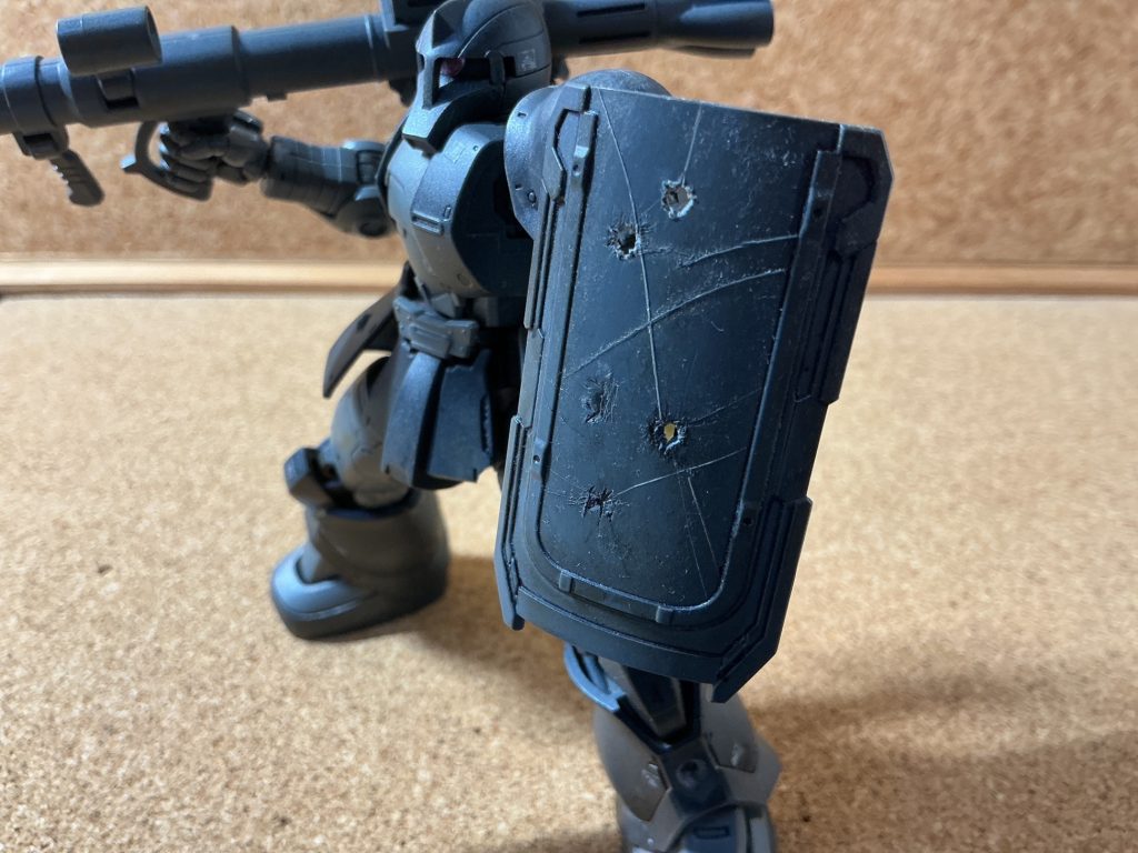 弾痕の付け方