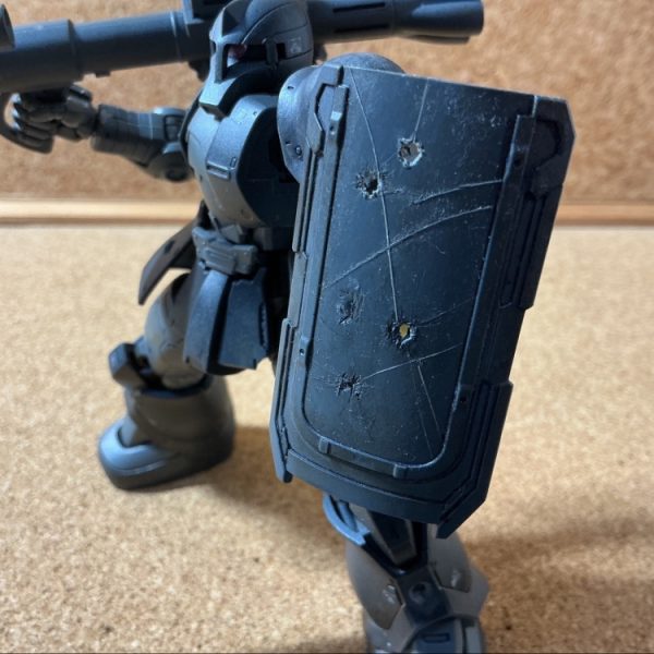 弾痕の付け方