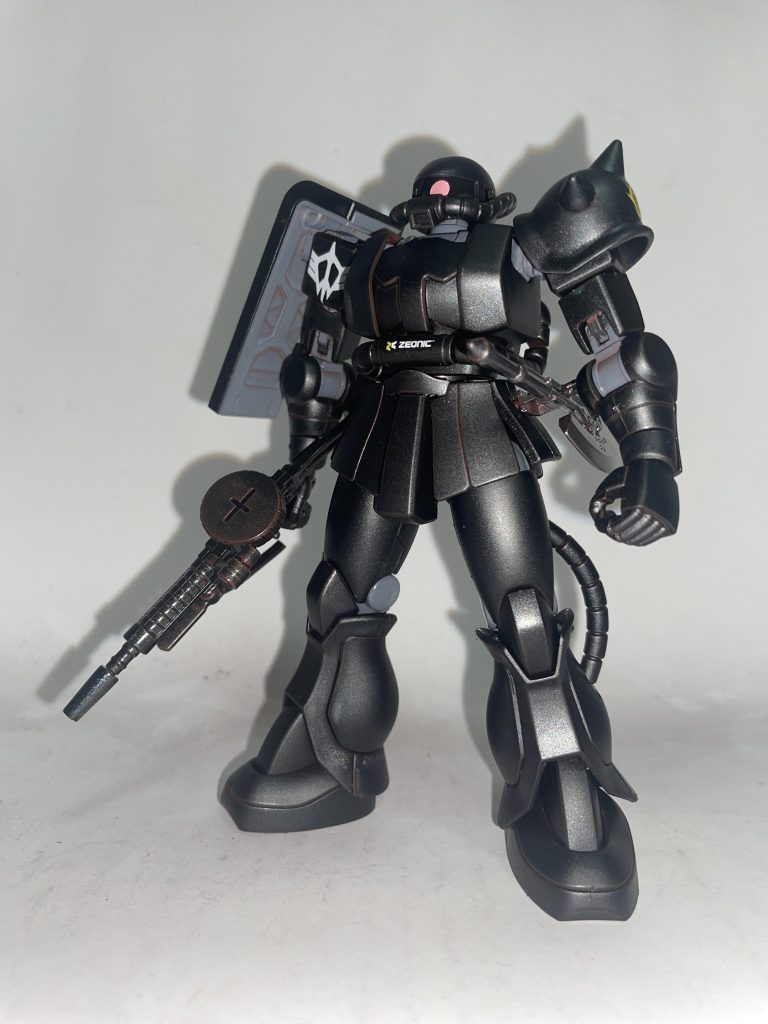 MS-06F/ザクIIF型・エコプラザク［闇夜のフェンリル隊・ブルーチーム／ル・ローア機］〔正式名 ガンダムベース限定 ザクII(21stCENTURY REAL TYPE Ver.)〕【パルスアレンジ・オブ・リアルカラーモデル】–2枚目/制作者：【電幻龍メンバーズ】ドラグーンの開発部