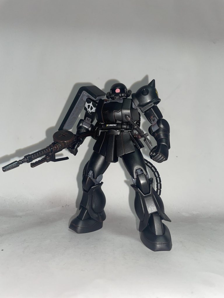 MS-06F/ザクIIF型・エコプラザク［闇夜のフェンリル隊・ブルーチーム／ル・ローア機］〔正式名 ガンダムベース限定 ザクII(21stCENTURY REAL TYPE Ver.)〕【パルスアレンジ・オブ・リアルカラーモデル】–5枚目/制作者：【電幻龍メンバーズ】ドラグーンの開発部