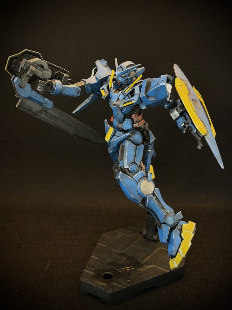 ガンダムエクシア 〜青のグラデーション風味–4枚目/制作者：とうと (Touto) | 2年目食卓モデラー＠スポンジ塗装