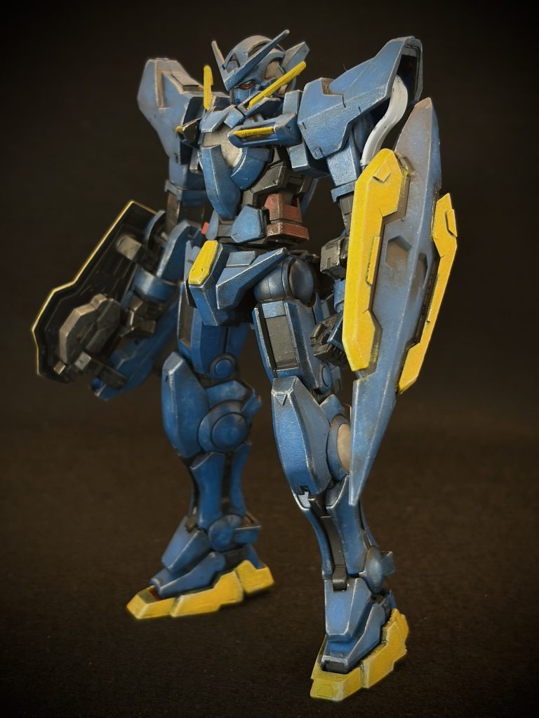 ガンダムエクシア 〜青のグラデーション風味–2枚目/制作者：とうと (Touto) | 2年目食卓モデラー＠スポンジ塗装