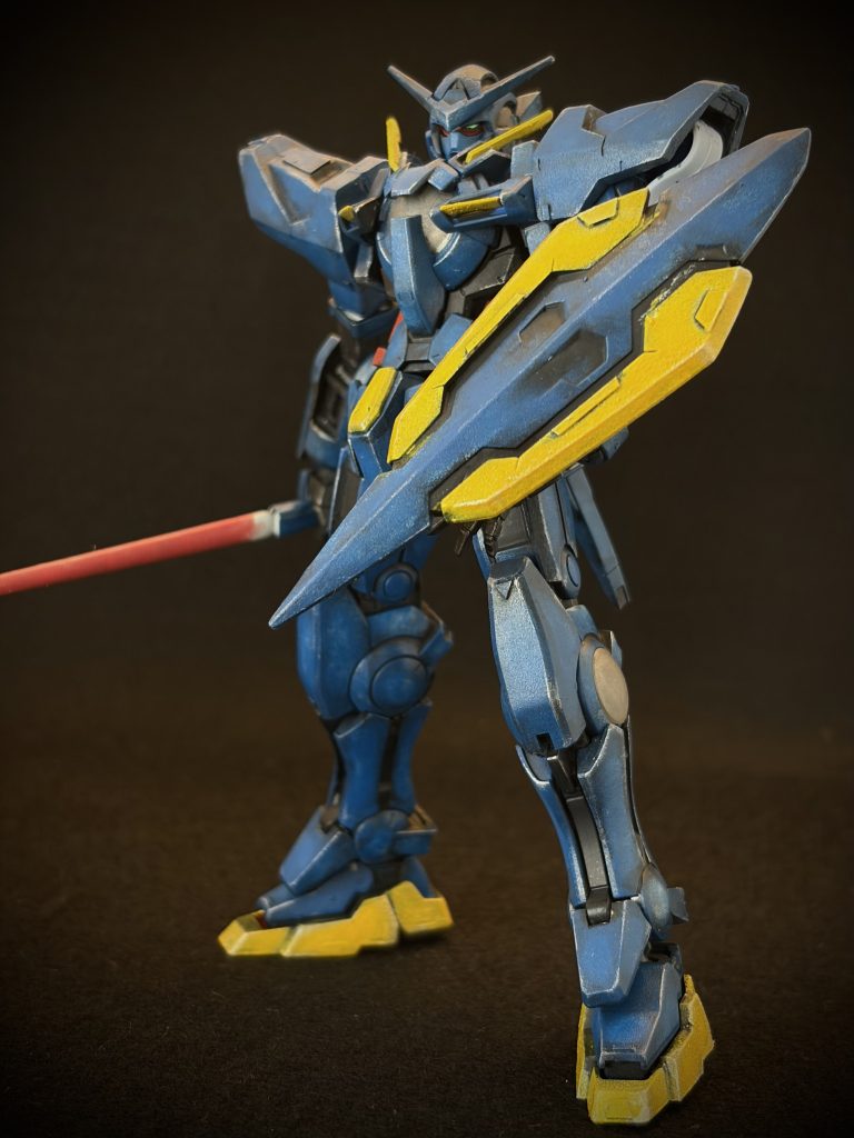 ガンダムエクシア 〜青のグラデーション風味–7枚目/制作者：とうと (Touto) | 2年目食卓モデラー＠スポンジ塗装