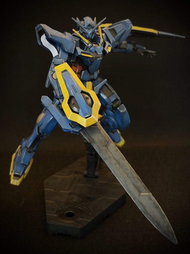 ガンダムエクシア 〜青のグラデーション風味–6枚目/制作者：とうと (Touto) | 2年目食卓モデラー＠スポンジ塗装