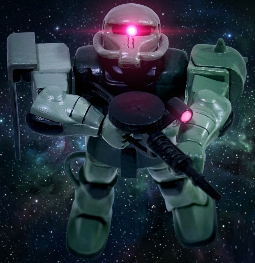 ※このキットはフル可動するように改造を施してます。そのまま作るとほぼ棒立ちの状態で全く動きません(gundam-kao10)