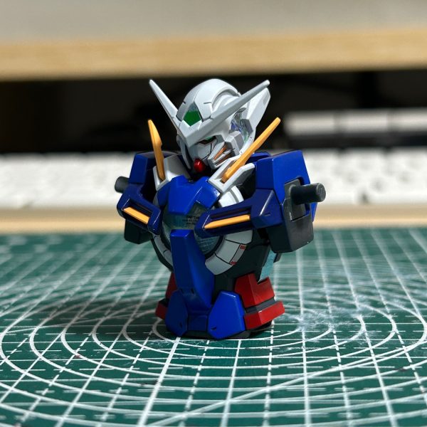 νガンダム制作時に余ったLEDユニットの投入先としてGNドライブが良さそうだったのでHGガンダムエクシアを買ってきて作り始めました。画像2枚目以降を見ていただければわかるのですが、この機体のために作られたLEDユニットじゃないかというくらいピッタリさいずでした。（7枚目）