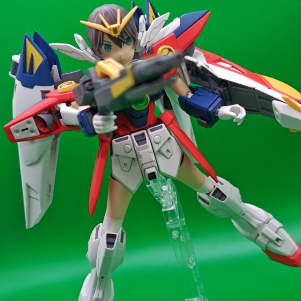 MS少女ウイングガンダムゼロTV版風プラモ