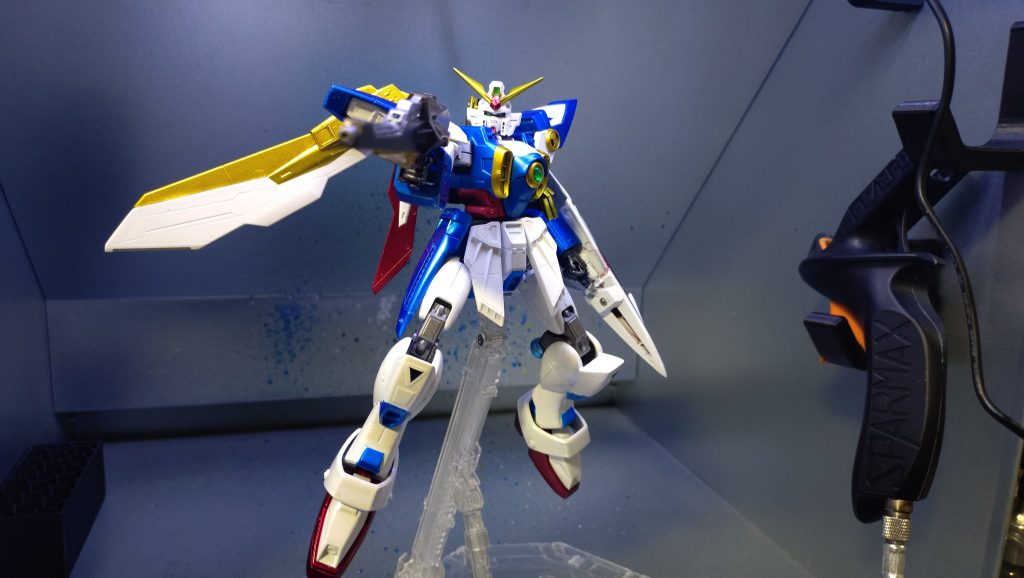 バルカンなども塗り分けしたかったけど、一向に完成しないし、何より次のプラモを作りたかったので、これで完成。