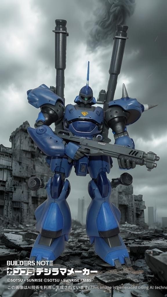 マーカーはガンダムブルー、ティターンズブルー、ガンダムグレー、ダークグレー、メッキシルバー、ガンダムアイグリーンを使用