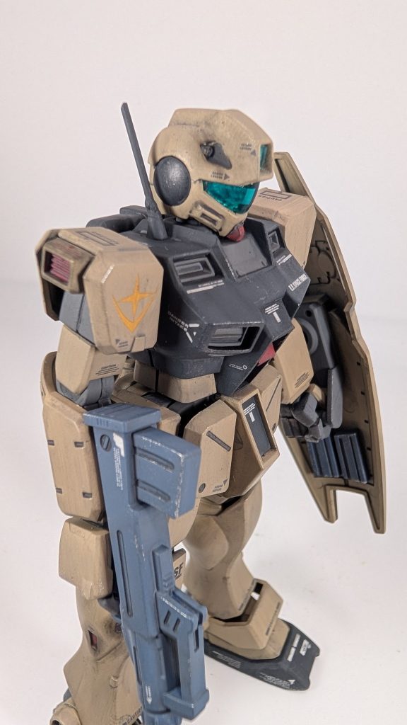 アンテナ折れて無くなっていたので真鍮線で作りました(gundam-kao6)