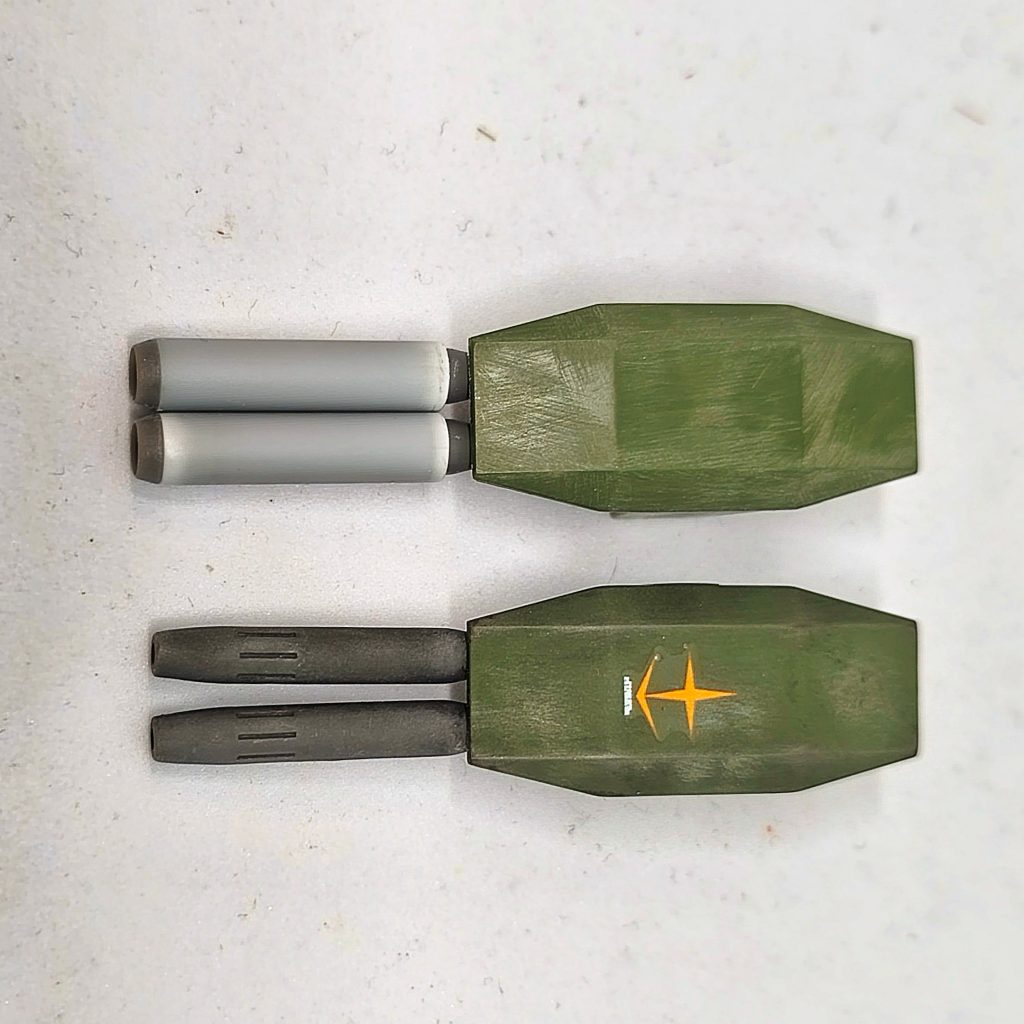 右腕ビームキャノンの大型化