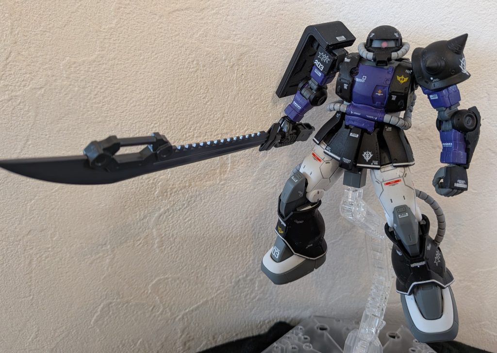 ザクII　ペインティングモデルを黒い三連星カラーに！–8枚目/制作者：シン・クドウ