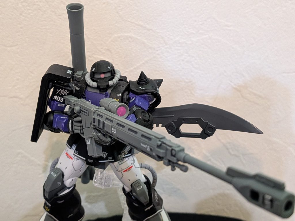 ザクII　ペインティングモデルを黒い三連星カラーに！–3枚目/制作者：シン・クドウ