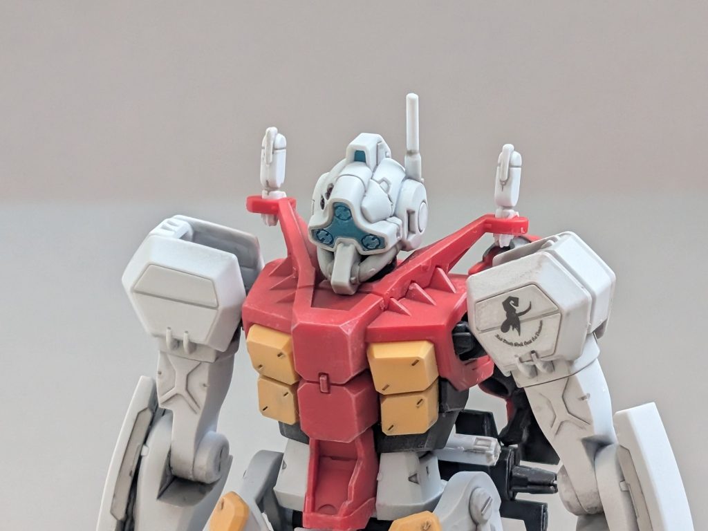 パチ組みでゲート処理もバーニアぐらいで、ほぼしていません。合わせ目もそのままです。