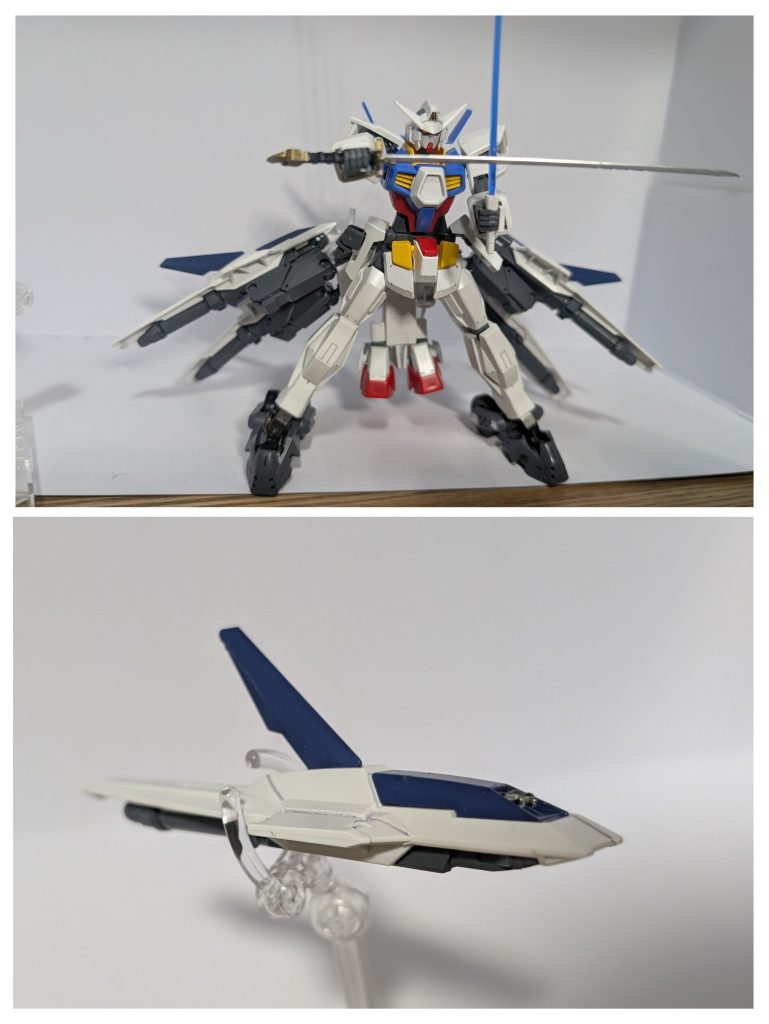 ビームサーベル×2　サイドアーマーにあったものを移設し、腰部後方のバインダーユニットに装備されている。使用頻度は少ないバインダーシールドビット×4バインダーユニットに4基を専用アームで装備している。後端にはスラスター、前方には2連装ビームバルカン。本体に装着したまま高機動スラスターとして使用でき、アームで前方へ向けてシールドやビームバルカンとして使用可能。ファンネルとして飛行させながら全方位対応のシールドやオールレンジ兵装とすることができる。