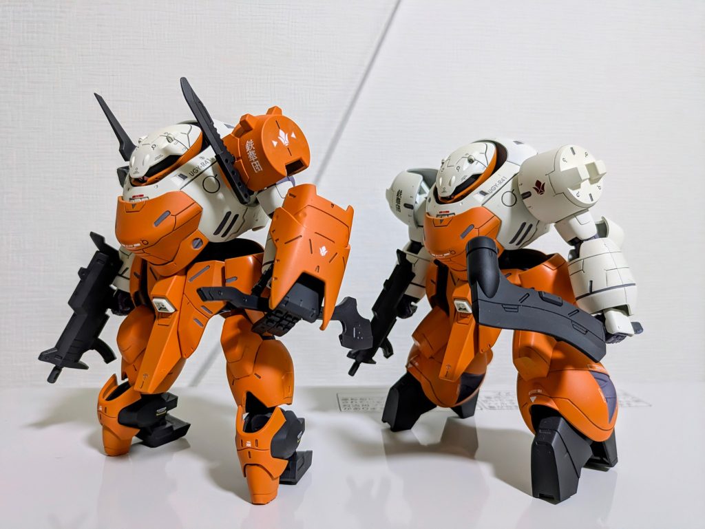 改修型ってことでアスタロトのパーツを使用足は境界戦機「ニュウレン」から貰いました本当はランド･マンロディの足パーツが手に入らなかったので、ランド･マンロディ風を装って作っていたのですが……なんだかんだで手に入ったので同時進行しました笑