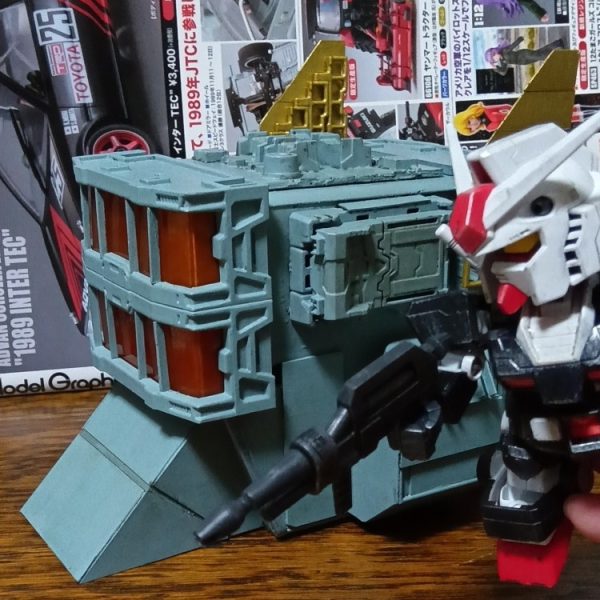 百均素材で作るSDサラミス級