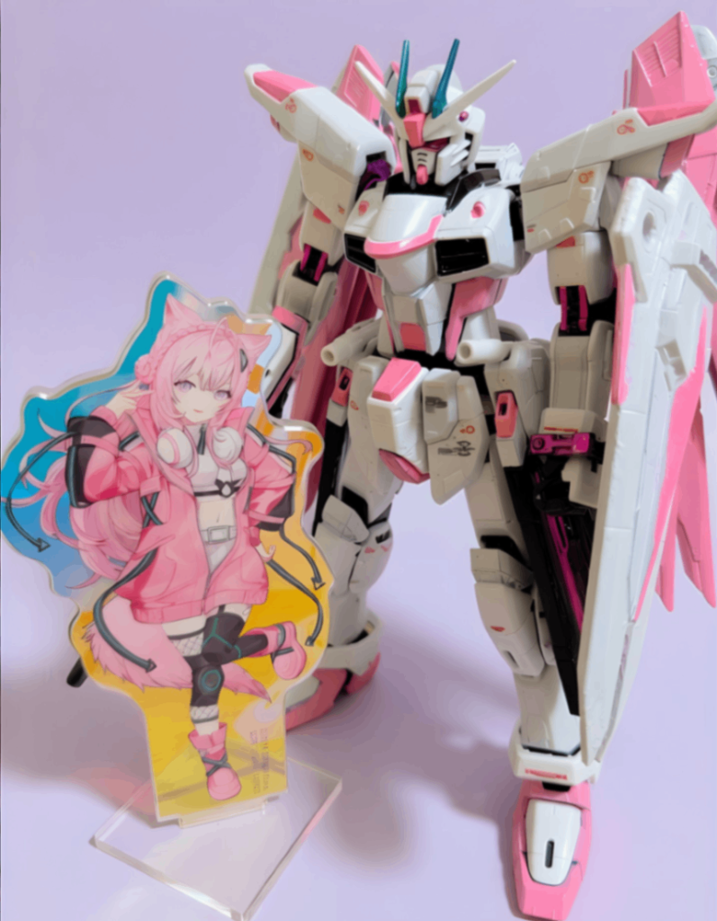 第1作:フリーダムガンダム【博衣こよりコラボカラー】https://gumpla.jp/rg/25301902