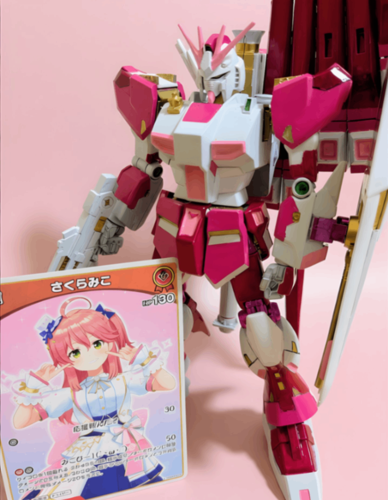 第5作:νガンダム【さくらみこコラボカラー】https://gumpla.jp/hg/25361845
