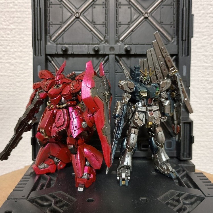 ガンダムアーティファクト νガンダム＆サザビー｜窓際の陽炎さんの