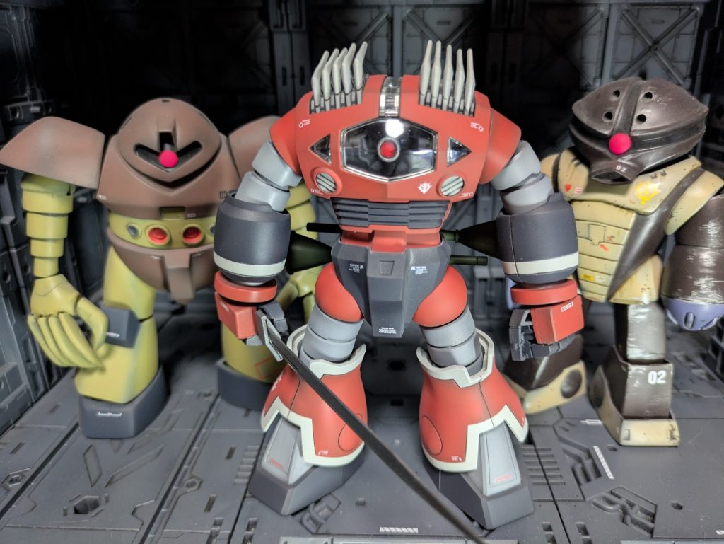 旧キット改造のゴッグとアッガイと！アッガイも昔の作品でかなりウェザリング強めです😊