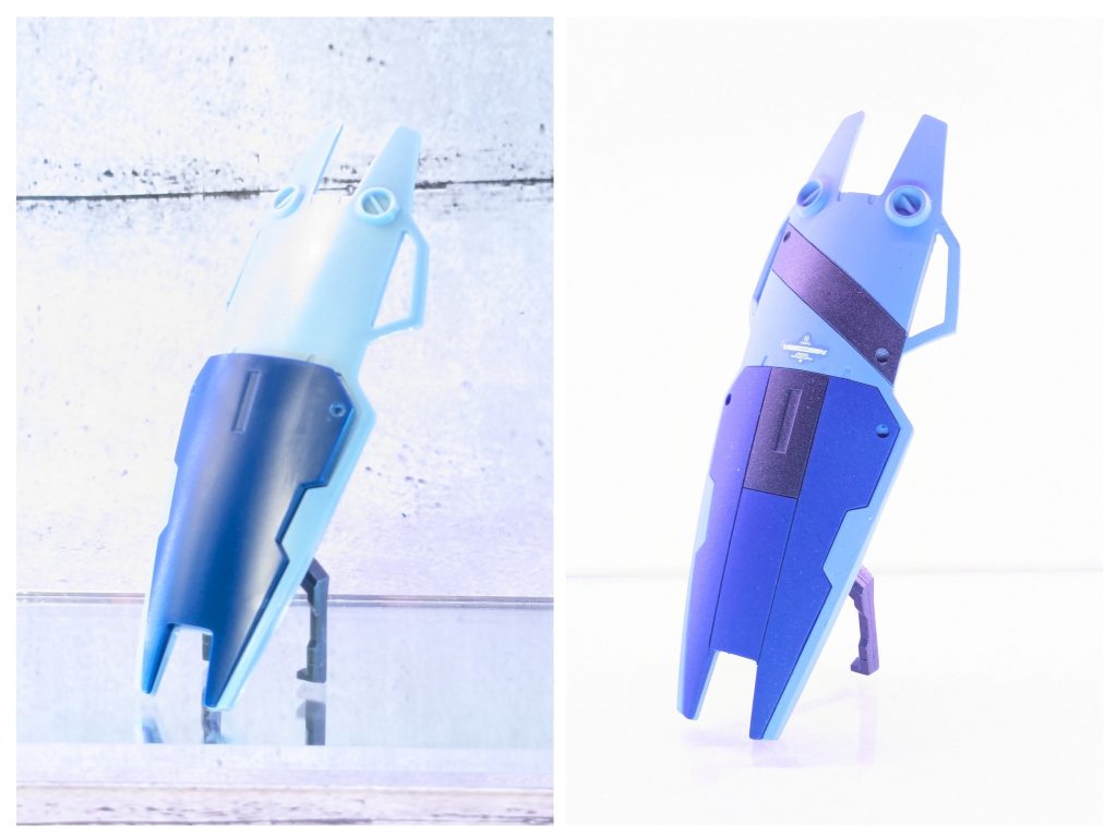 シールドは陸戦型ガンダムのパーツを使用してMG風に立てれます。