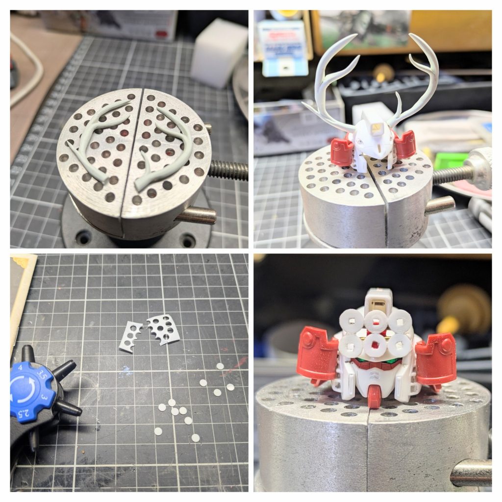 こちらは頭部作製途中写真です。1/144では…ムリかな😅