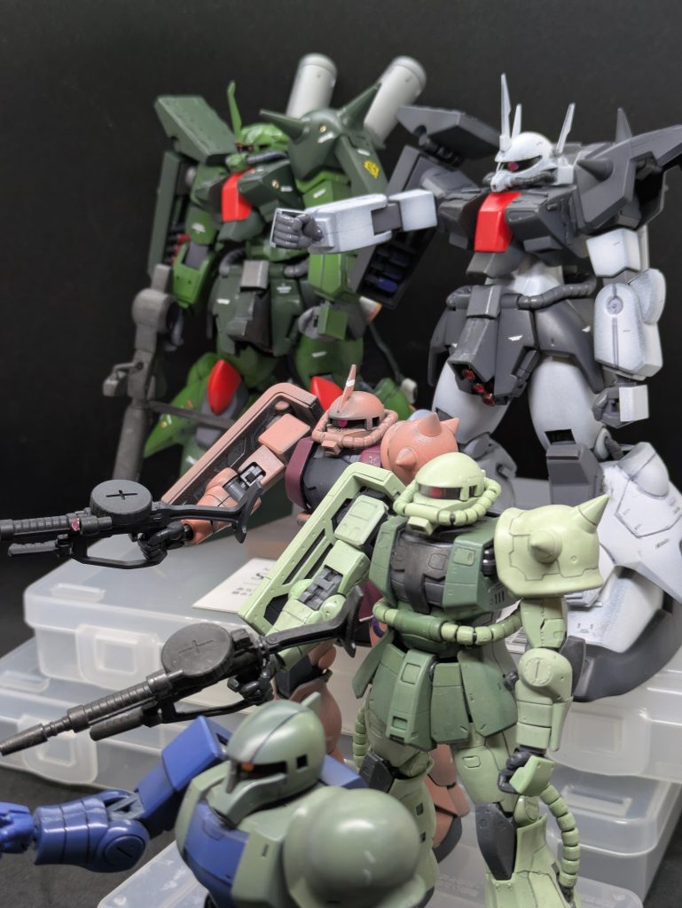 幾百、幾万、幾億の星よ♪私の妄想設定「機動戦士ガンダム　まお大佐血風録（仮）」のZZ編でのエンディングカットです。曲はもちろん「一千万年銀河」ですw並べ方が雑すぎて、伝わらないー。最後までご覧いただきありがとうございました。次回は久しぶり？の妄想設定です。