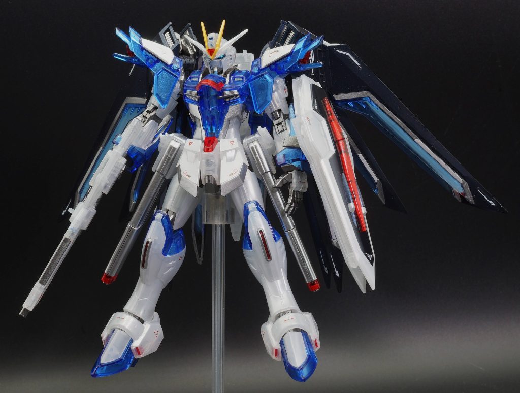 HG 1/144 ライジングフリーダムガンダム　クリアカラー部分塗装–2枚目/制作者：あるむ