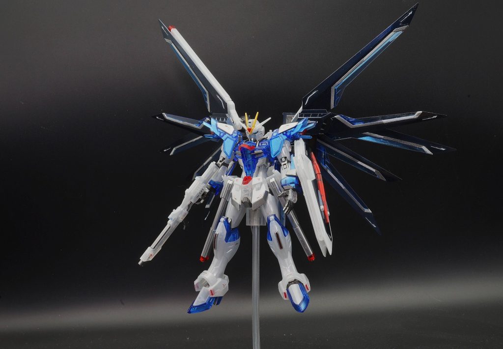 HG 1/144 ライジングフリーダムガンダム　クリアカラー部分塗装–2枚目/制作者：あるむ