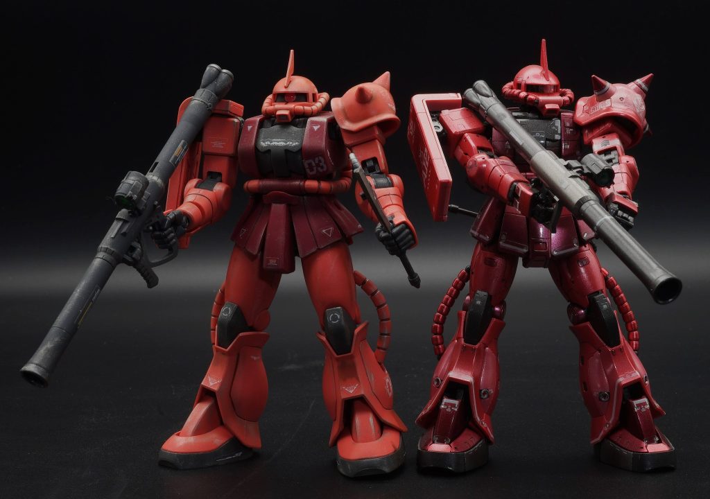 HGUC 1/144 シャア専用ザクII　成型色仕上げ–5枚目/制作者：あるむ
